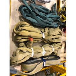 5 sets of lifting straps, crane cables vertical 9000lb capacity