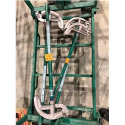 2x2" Greenlee pipe bender, 2x1" Greenlee pipe bender