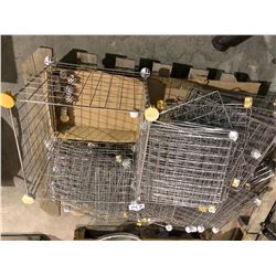 Wire metal organizing baskets