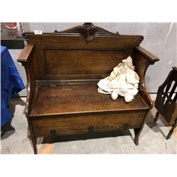Early 1900s Deacon's Bench with storage