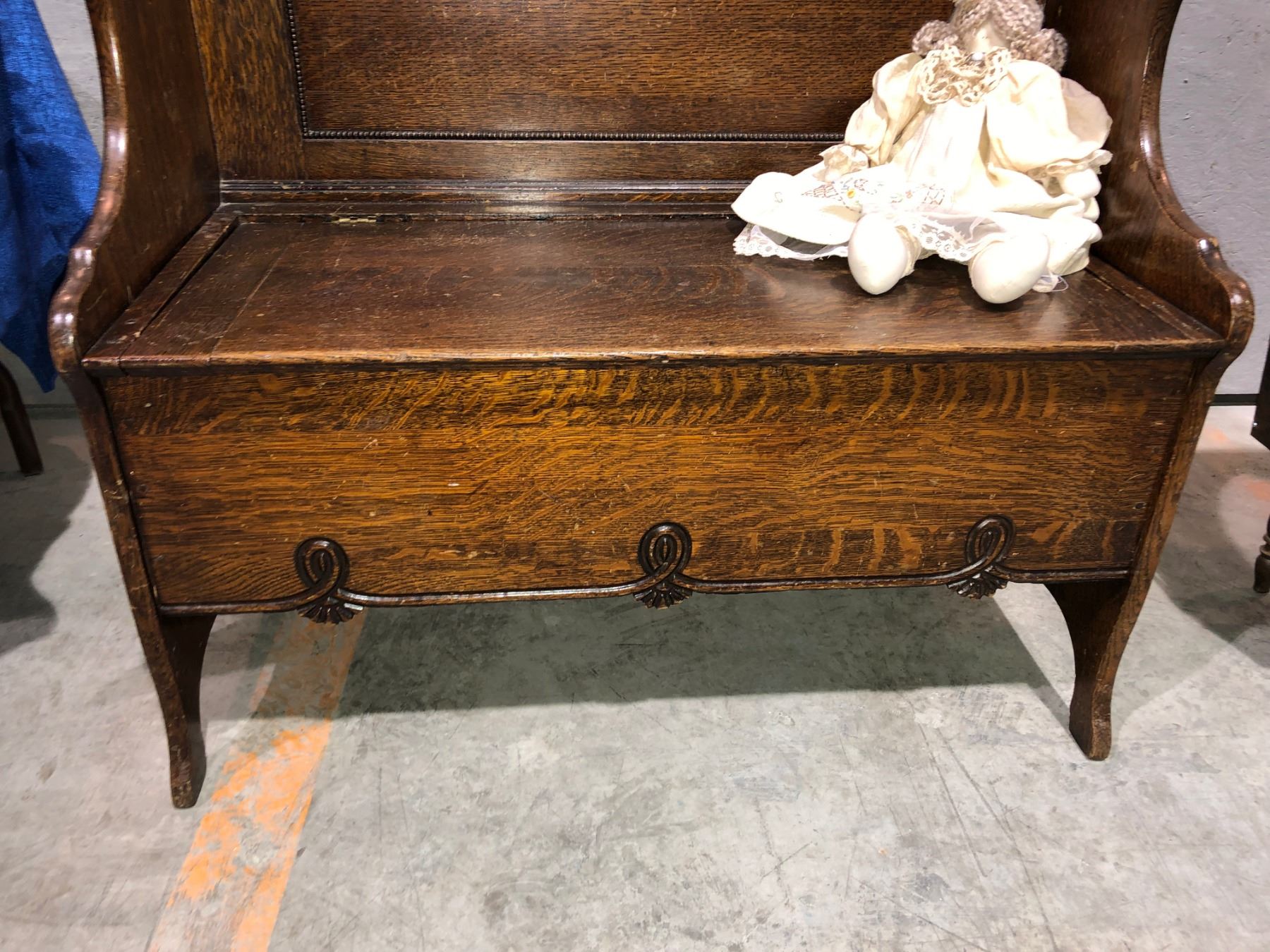 Early 1900s Deacon S Bench With Storage