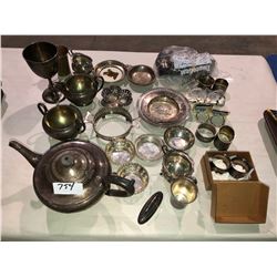 Numerous pieces of Victorian & American silverware