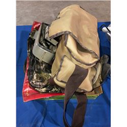 Various hunting gear, mustang emblem