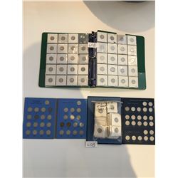 Approx 250 Canadian Nickels from 1920s to 1990s, some loose & some in collector books