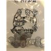 Image 4 : 8 lots of various coins from around the world, Ireland, China, France, Nigeria, Mexico, Switzerland,