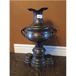 Antique hockey trophy from 1920s 24" tall