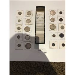 Rare USA coins, includes 1897 Dollar, 1812 one cent, 1906 one cent, approx 90 coins in total