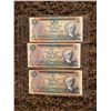 Image 1 : 3 Canada five dollar bills 1972