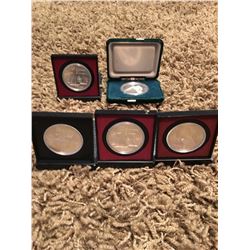 Five collector coins from Calgary 88 Olympics & Montreal 1976 Olympics