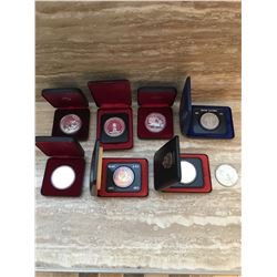 Eight Canadian collector coins