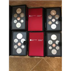 4 Canadian Mint proof sets from 1982, 1980, 1983, 1984