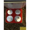 Image 3 : Full series of seven sets of four 1976 Montreal Olympic coins (inserts say these coins are 92.5% sil