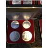 Image 4 : Full series of seven sets of four 1976 Montreal Olympic coins (inserts say these coins are 92.5% sil