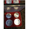 Image 5 : Full series of seven sets of four 1976 Montreal Olympic coins (inserts say these coins are 92.5% sil