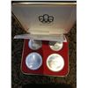 Image 6 : Full series of seven sets of four 1976 Montreal Olympic coins (inserts say these coins are 92.5% sil