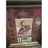 Image 4 : Set of four framed coin & stamp collections, commemorating notable history of the USA West