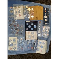 Several Canadian uncirculated coin sets, 1967, 1964, 1965, 1970 x 2, 1973, 1963, 1982 x 2, 1984, 196