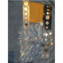 Several Canadian uncirculated coin sets, 1964, 1970, 1973, 1979, 1987, 1984, 1967, 1982, 1988, 1987 