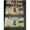 Image 3 : 5 Sask motorbike plates