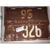 Image 3 : 2 Matching 1936 Sask Plates 1 - 1938, 1 - 1926