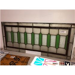 Leaded stained glass window