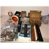 Image 1 : Several watches in bags, boxes, wood jewelry boxes, watch book, collector watches, pocket watches