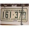 Image 1 : 2 - 1955 Sask Golden Jubilee Plates