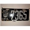 Image 1 : Porcelain Sask 1919 Plate