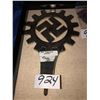 Image 1 : Third Reich Flag Pole Topper 1936, approx 9"x6", stainless