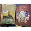 Image 3 : Collector books, Roosevelt, Navy, George H Knox & old leather book ends