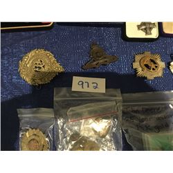 Various military & police Regalia, Badges, pins, medallions, medals