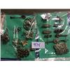 Image 1 : Approx 75 antique pins & brooches, many marked as sterling/925