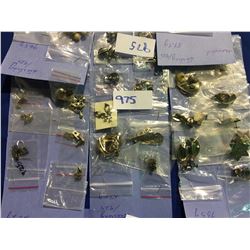 Approx 75 pairs antique ear rings, many marked as sterling/925