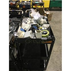 Mobile electricians cart with all parts included