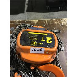 Jet 2 ton hoist plus breakers