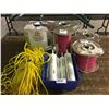 Image 1 : 3 rolls wire, vinyl seal, rope, ball of twine