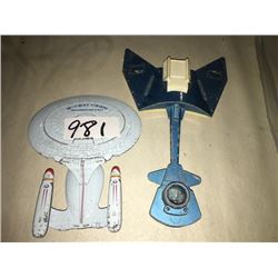 Star Trek enterprise & Klingon ship