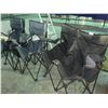 Image 1 : 2 folding double camping chairs