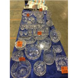 Large lot of Czechoslavakia crystal - very high end