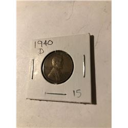 1940 D wheat Penny