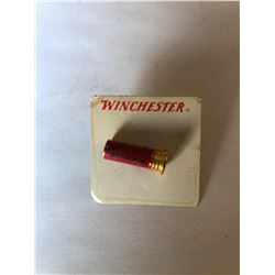 Vintage Winchester Shotgun Shell Pin on Original Winchester Card