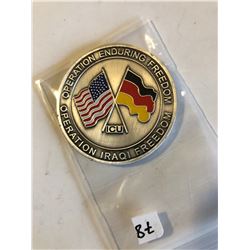 RARE Challage Coin ARMY Presented by a GENERAL OPERATION IRAQI FREEDOM