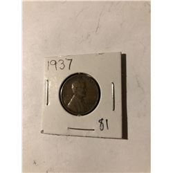 1937 Wheat Penny