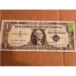 1957 B Series One Dollar Silver Certificate