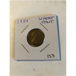 1934 Wheat Penny Great Detail