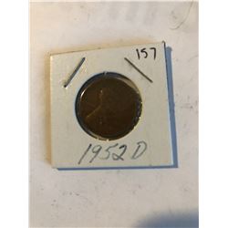 1952 D Wheat Penny