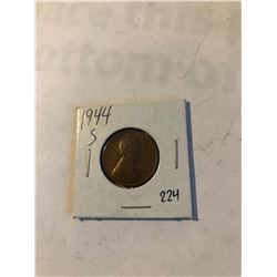 1944 S Wheat Penny