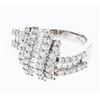 Image 1 : 1.69 CTW Diamond Ring 18K White Gold - REF-168R9K