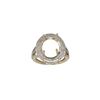 Image 1 : 0.53 CTW Diamond Semi Mount Ring 14K Yellow Gold - REF-52Y2X