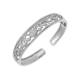 0.75 CTW Diamond Bangle 18K White Gold - REF-302W2H